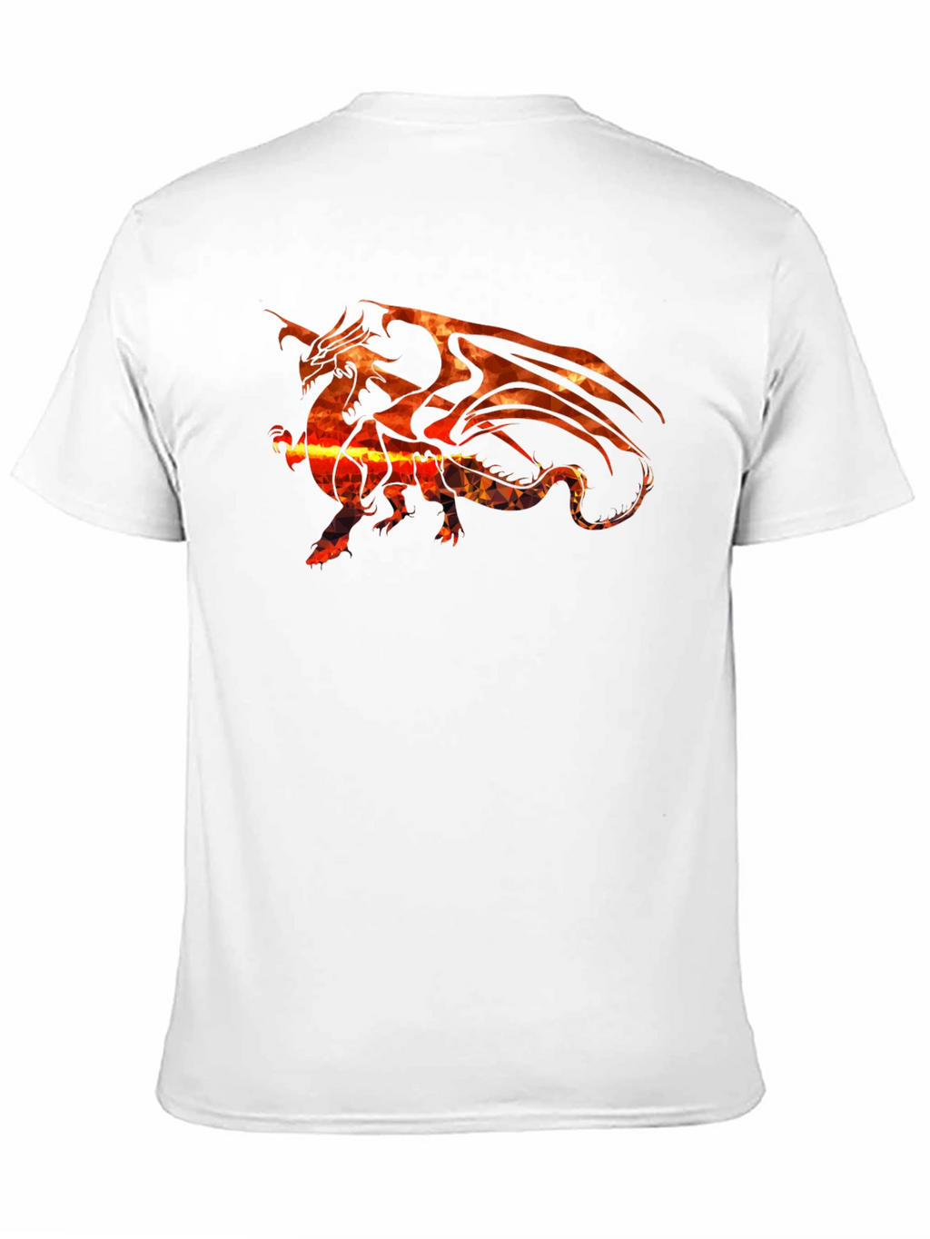 Fiery Dragon Graphic Black T-Shirt