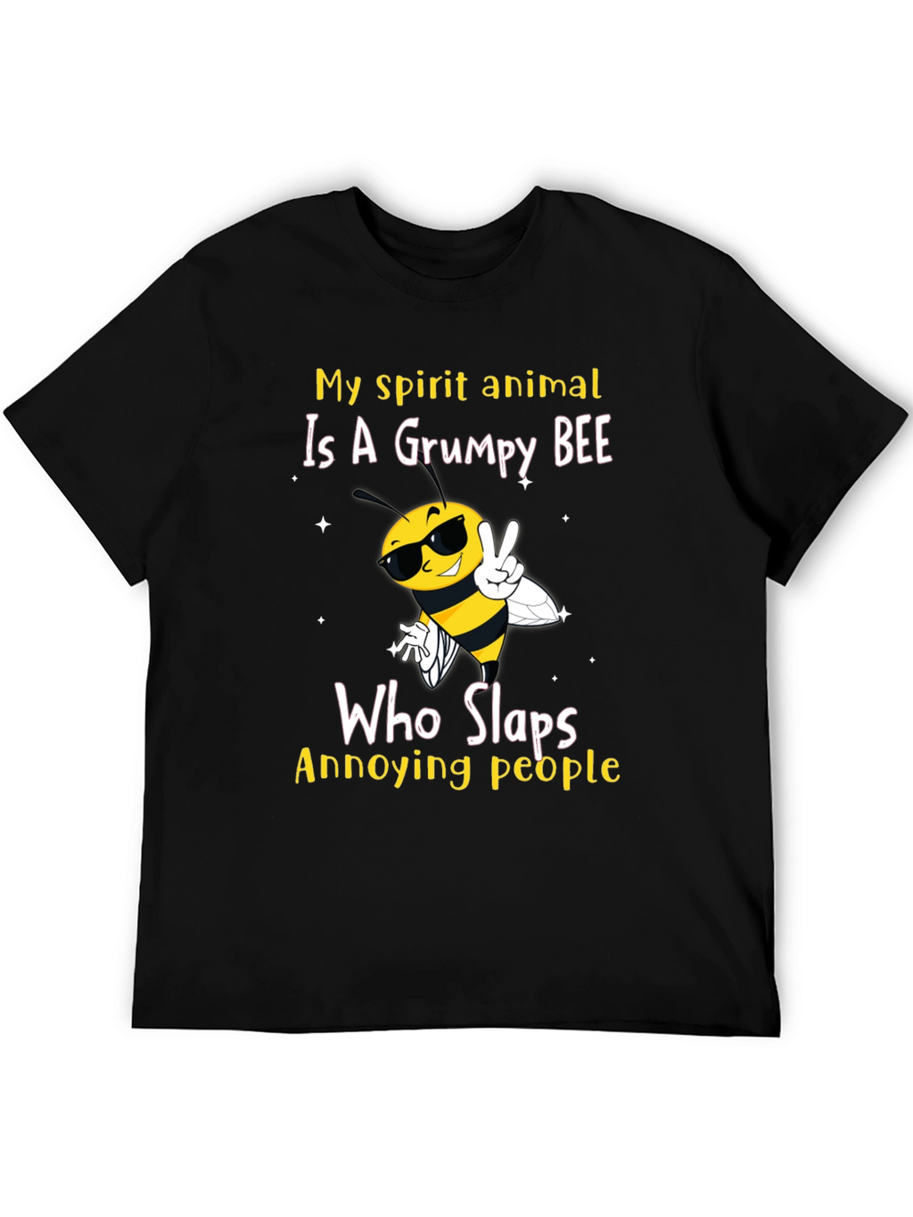 Grumpy Bee Slaps Annoying People T-Shirt