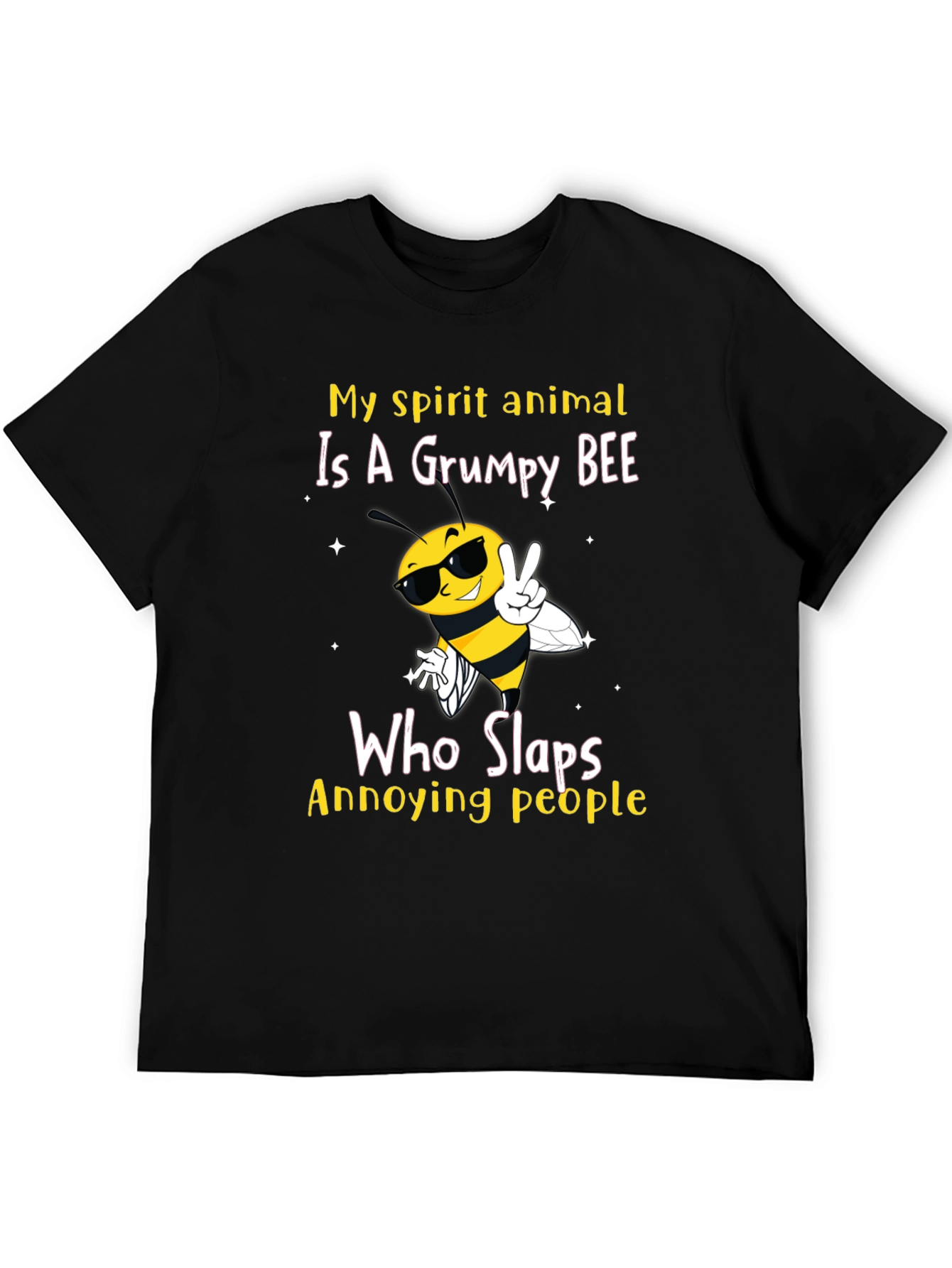 Grumpy Bee Slaps Annoying People T-Shirt