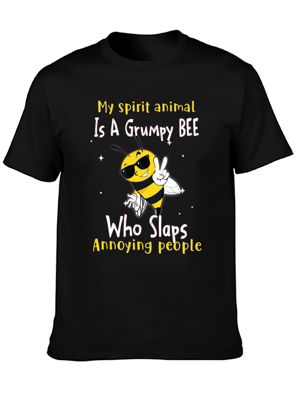 Grumpy Bee Slaps Annoying People T-Shirt