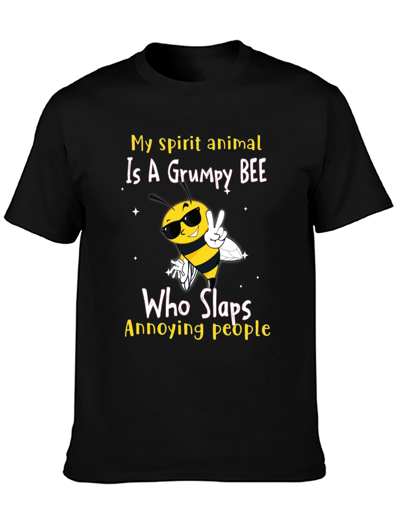 Grumpy Bee Slaps Annoying People T-Shirt
