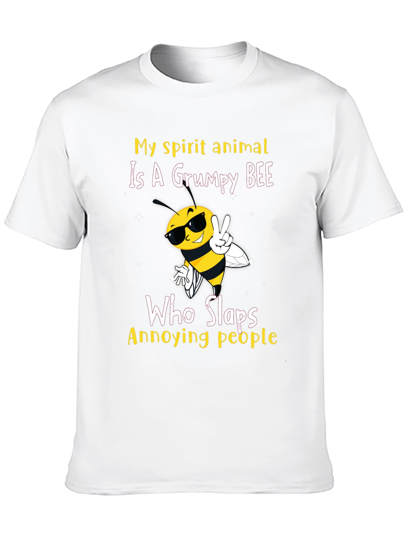 Grumpy Bee Slaps Annoying People T-Shirt