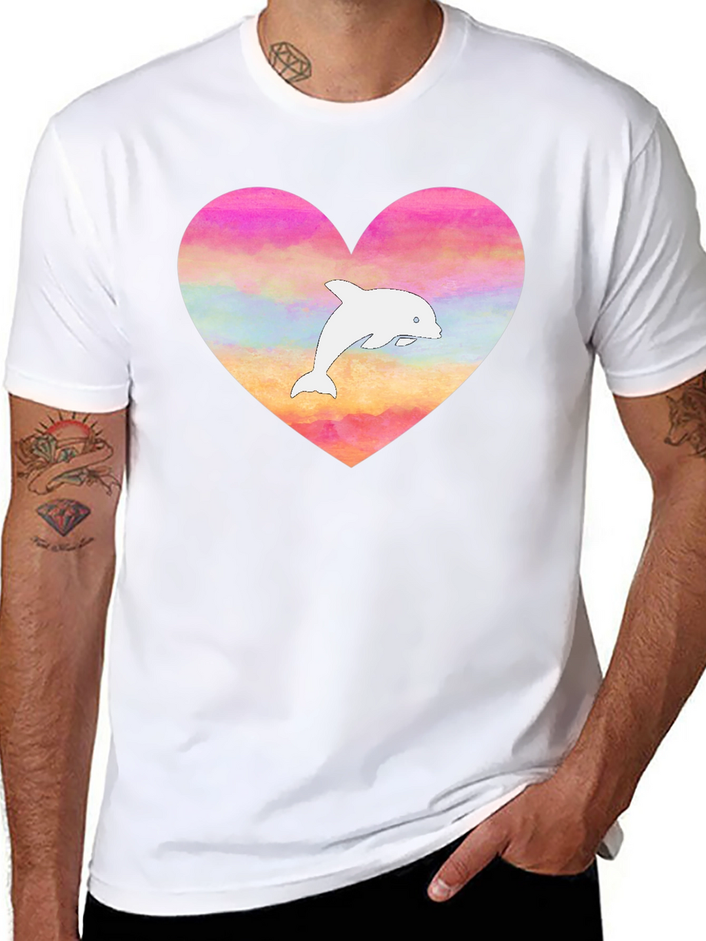 Heart Dolphin T-Shirt