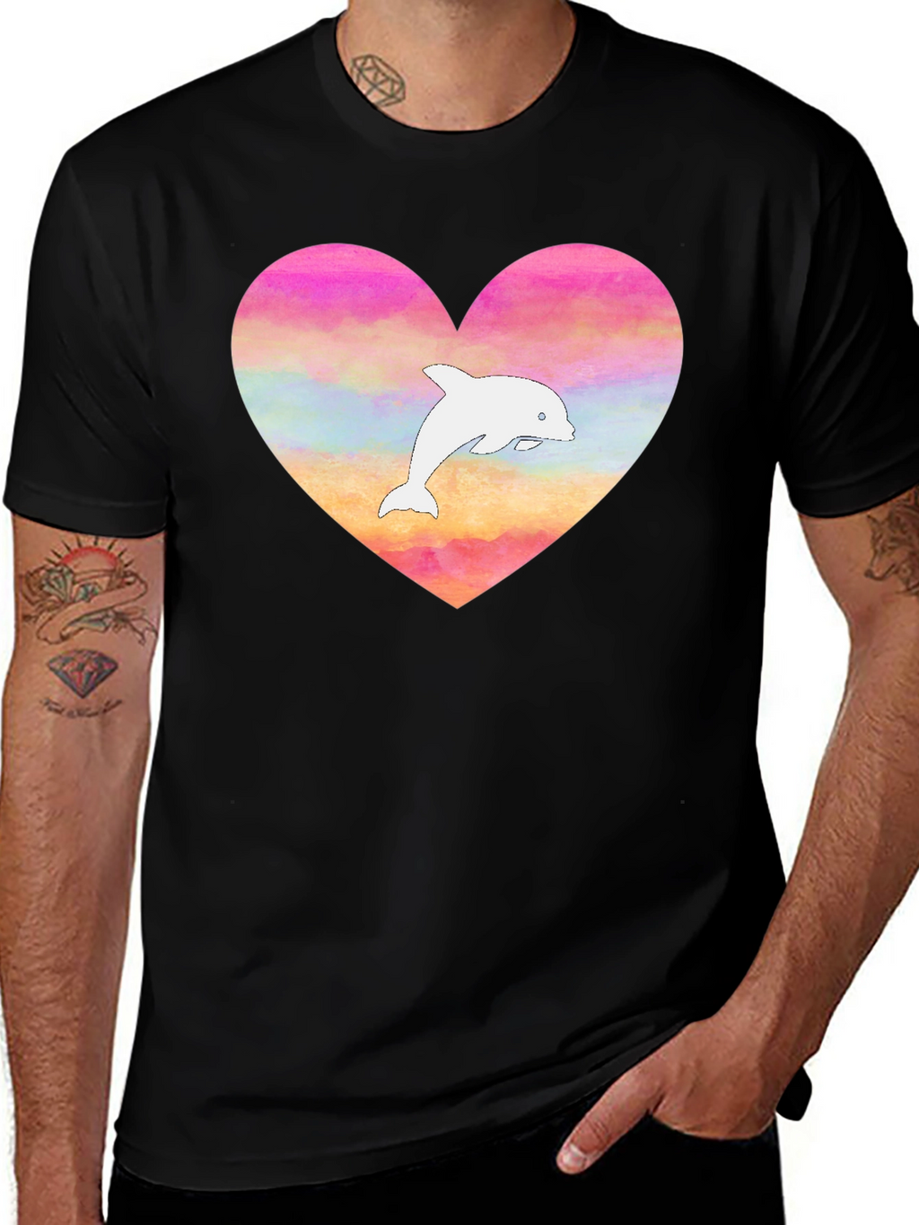 Heart Dolphin T-Shirt