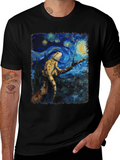 Starry Night Bearded Dragon Graphic Tee