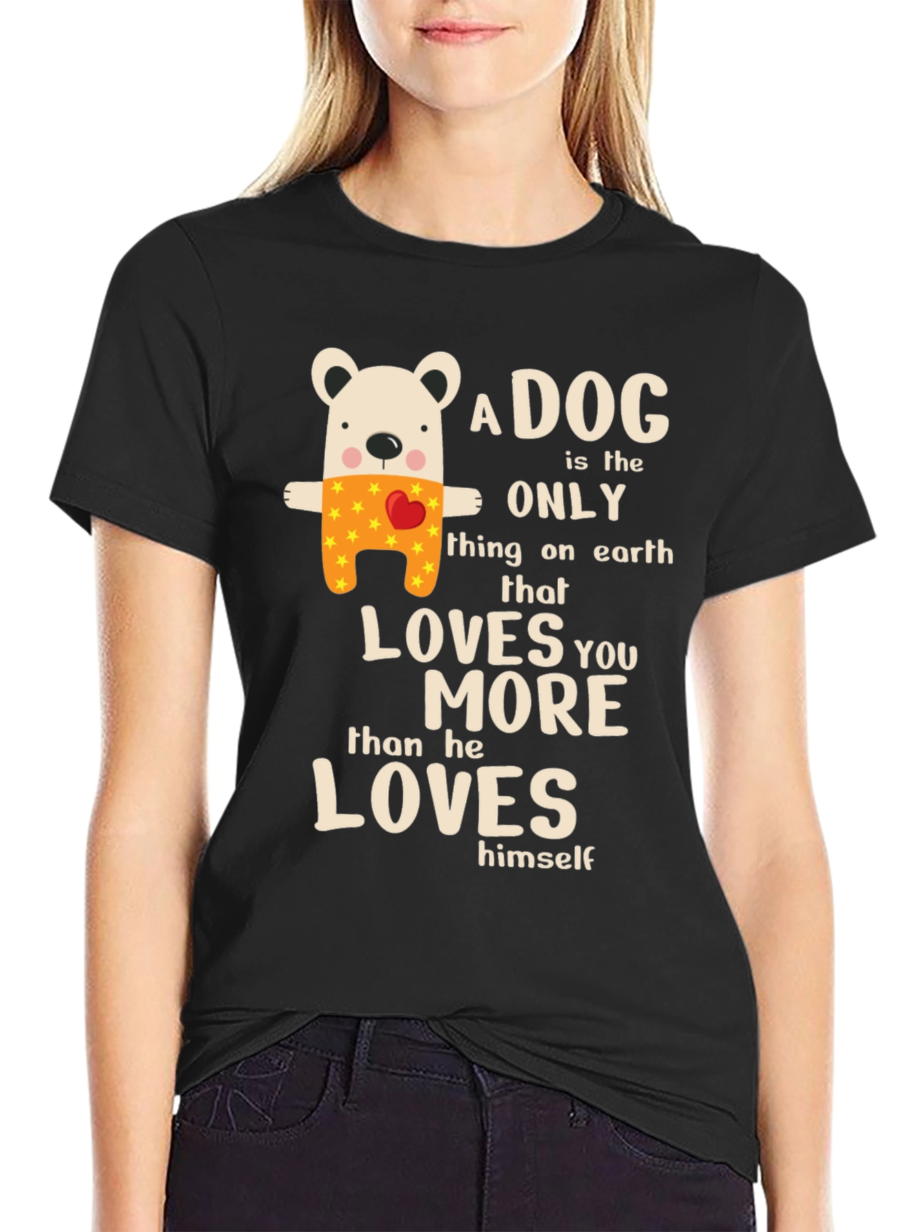 Dog Lover T-Shirt - A Dog Loves You More