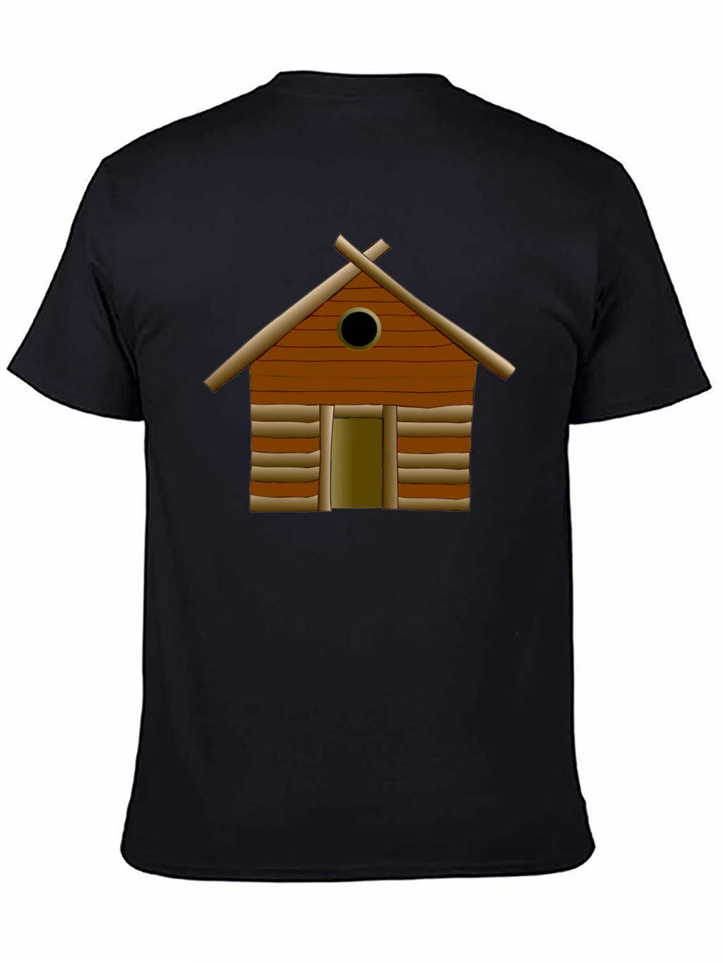 Log Cabin Graphic Tee - Classic Black