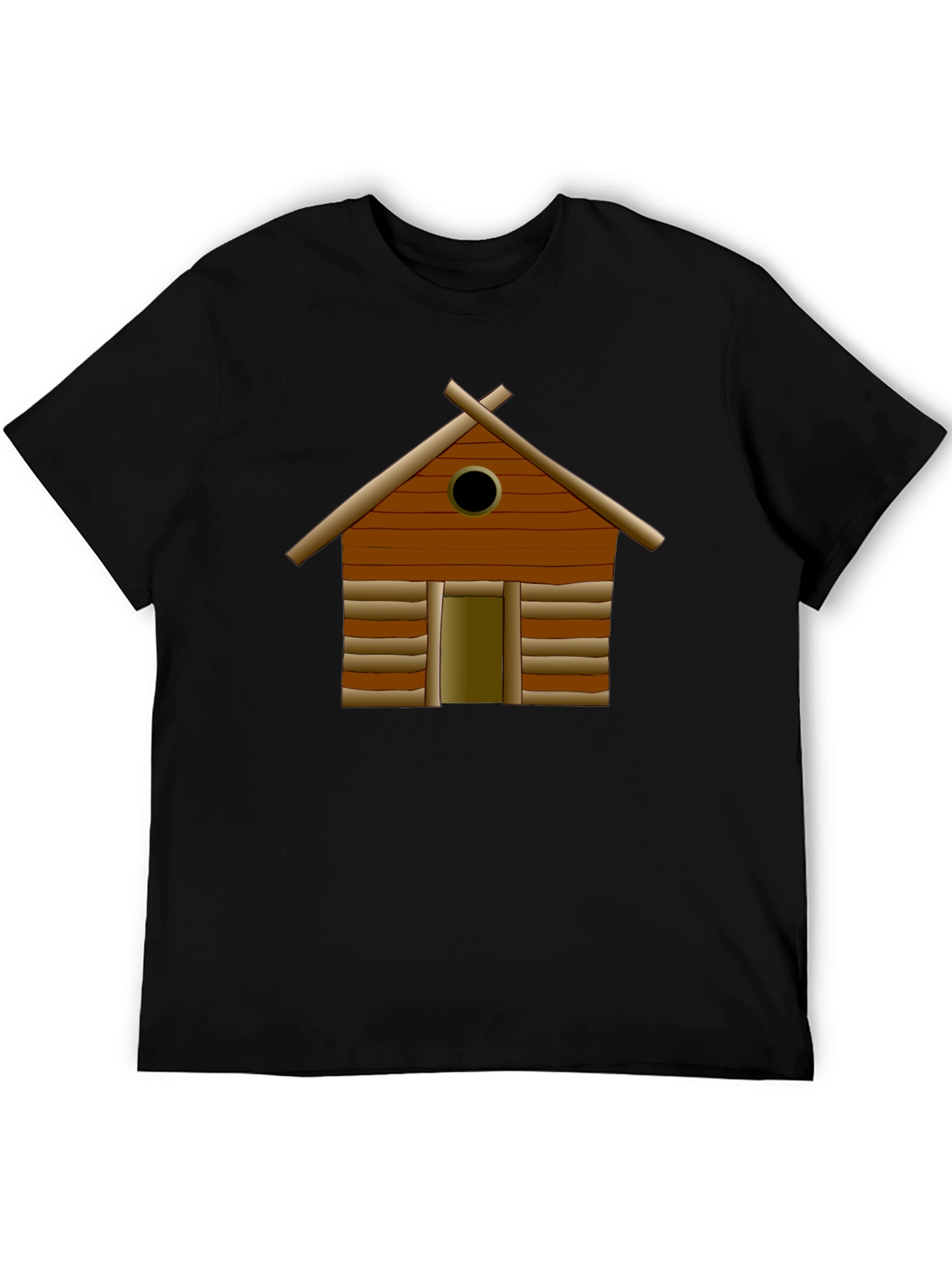 Log Cabin Graphic Tee - Classic Black