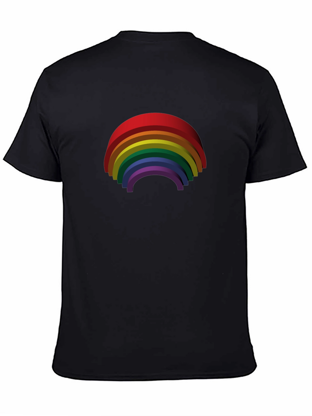 Rainbow Pride Graphic Tee - Black Cotton