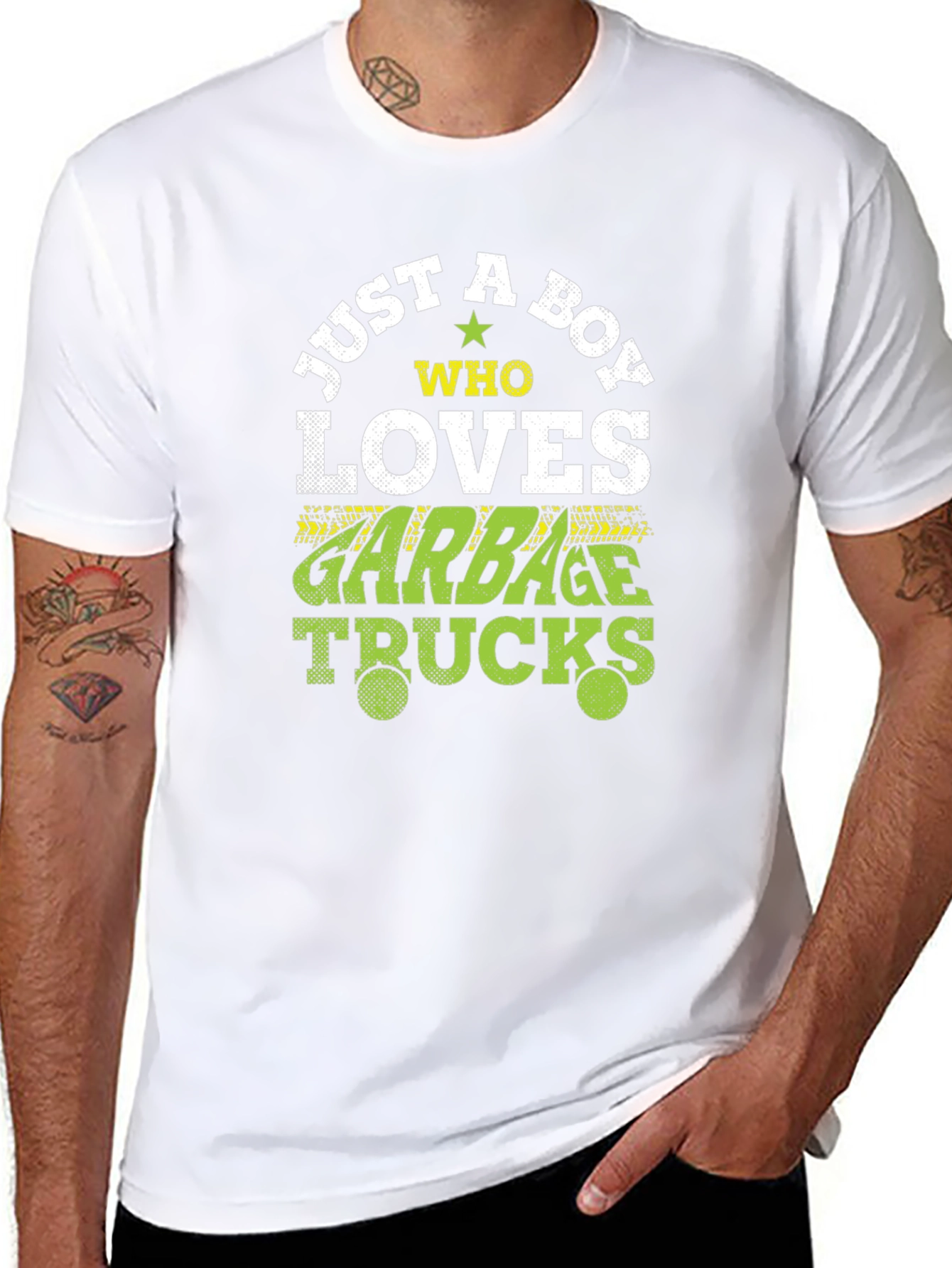 Just A Boy Who Loves Garbage Trucks T-Shirt