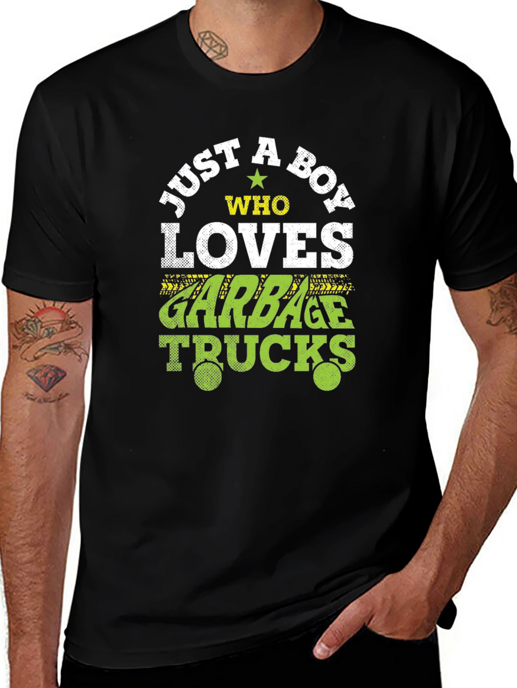 Just A Boy Who Loves Garbage Trucks T-Shirt