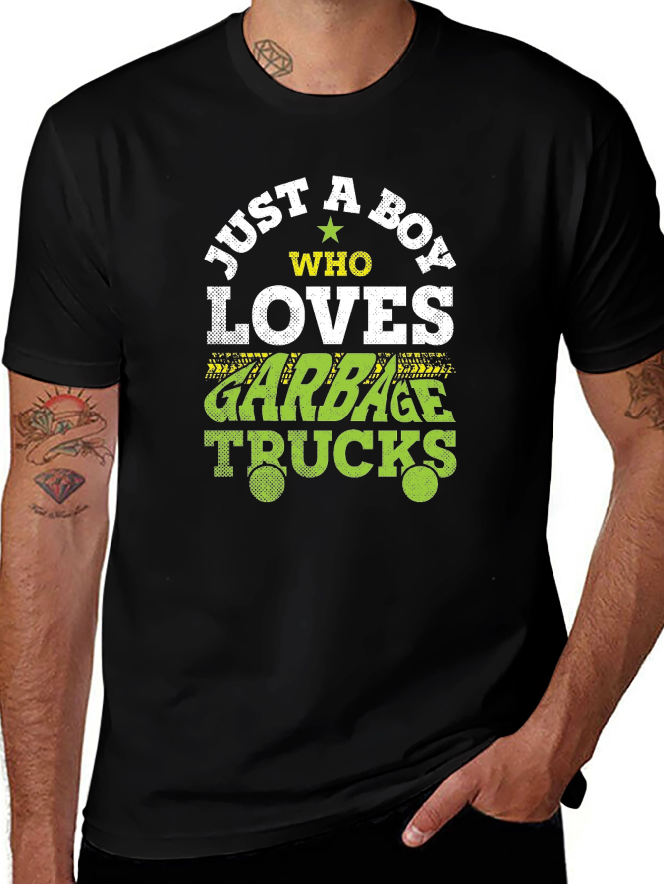 Just A Boy Who Loves Garbage Trucks T-Shirt