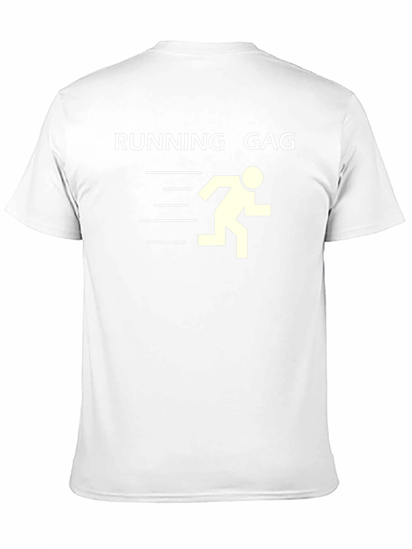 Running Gag Graphic Tee - Black Cotton T-Shirt