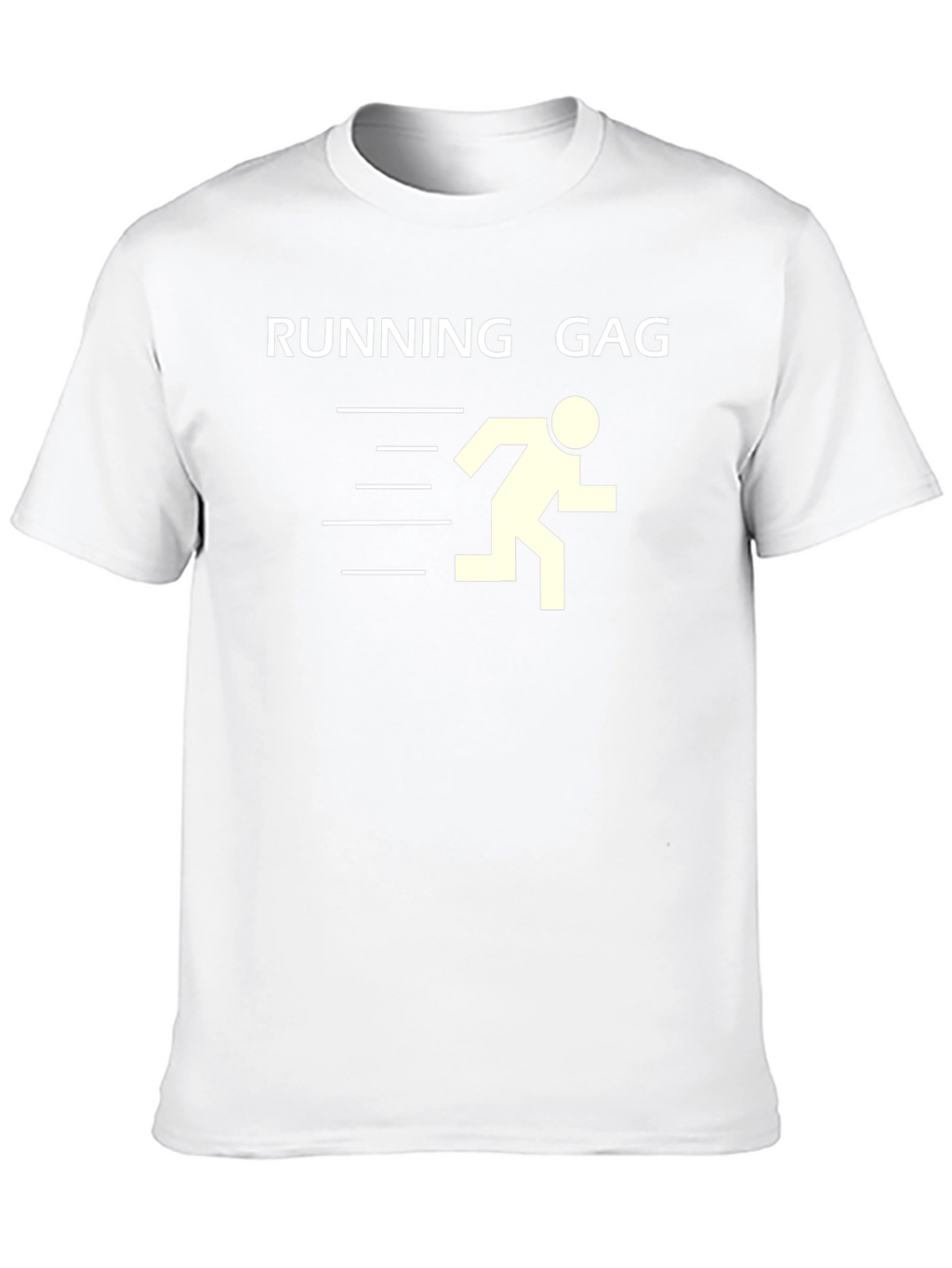 Running Gag Graphic Tee - Black Cotton T-Shirt