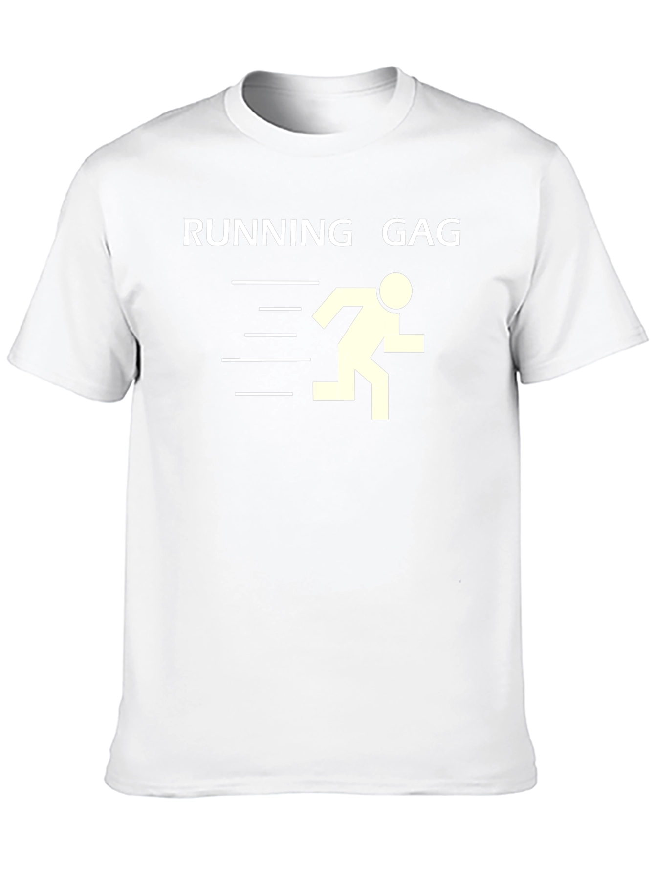 Running Gag Graphic Tee - Black Cotton T-Shirt