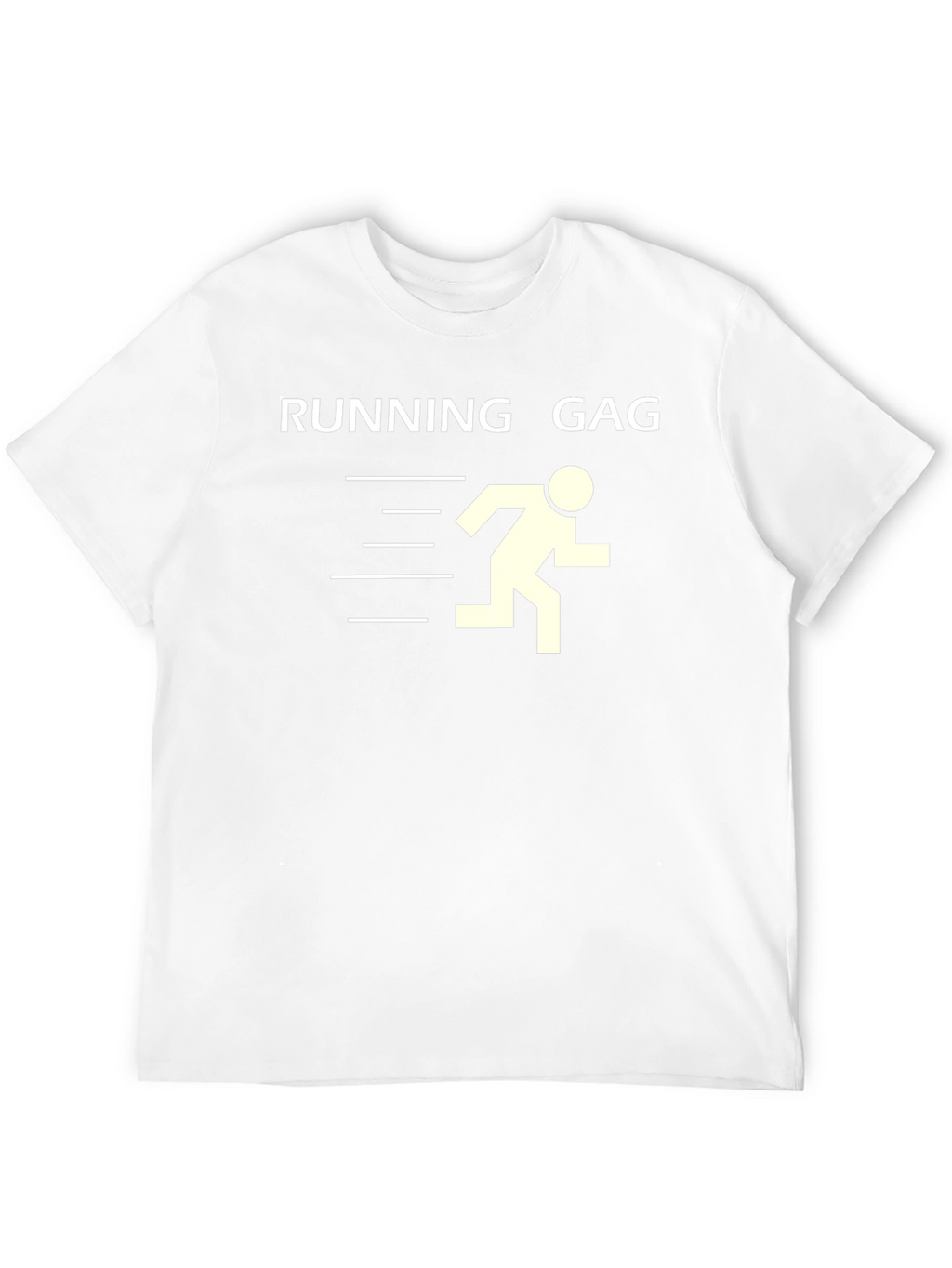 Running Gag Graphic Tee - Black Cotton T-Shirt