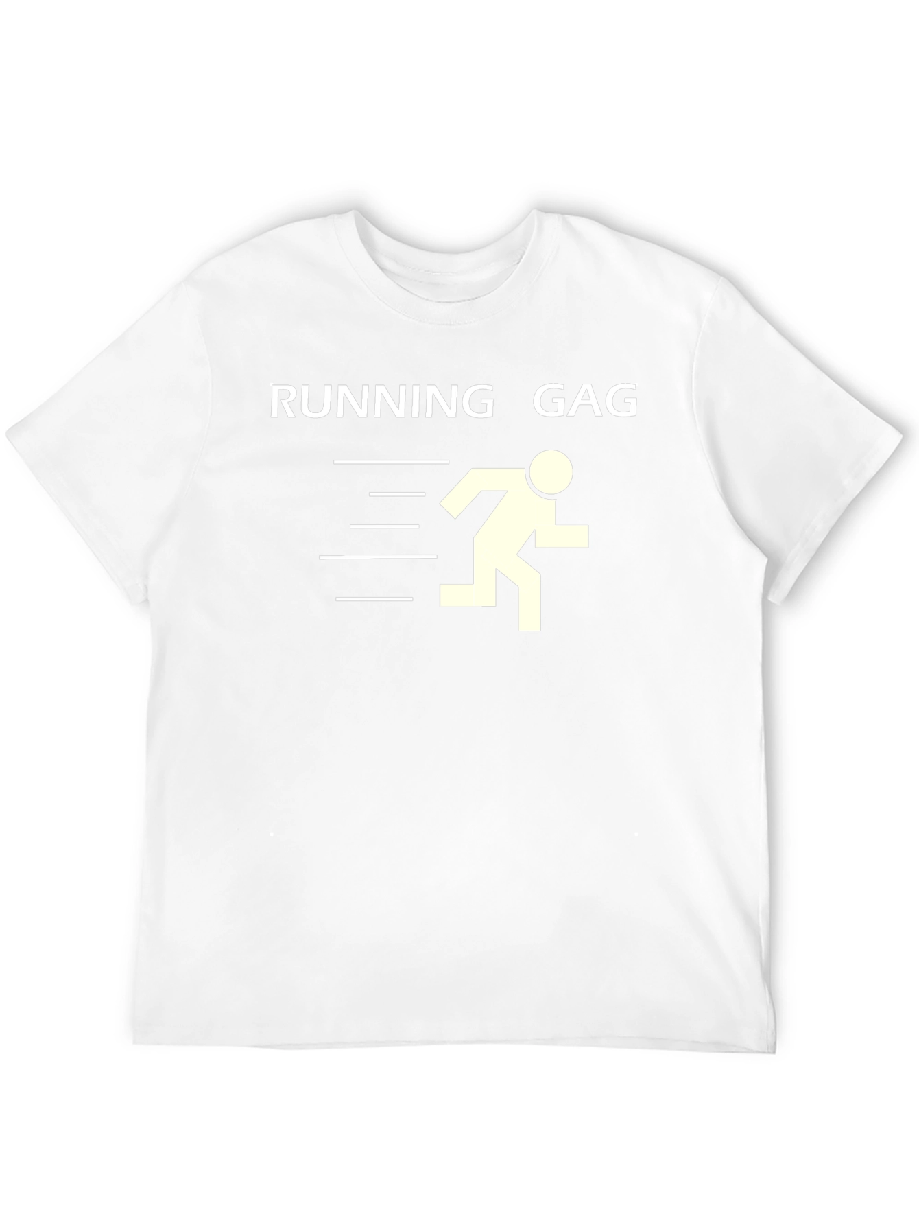 Running Gag Graphic Tee - Black Cotton T-Shirt