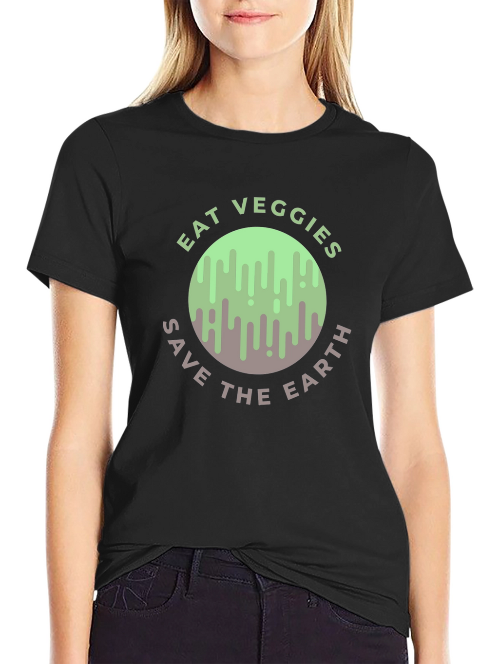 Eat Veggies Save the Earth Graphic Tee