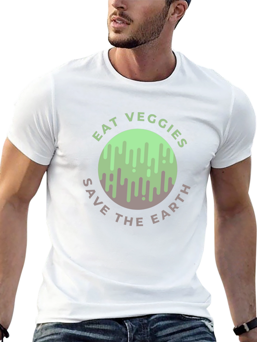 Eat Veggies Save the Earth Graphic Tee