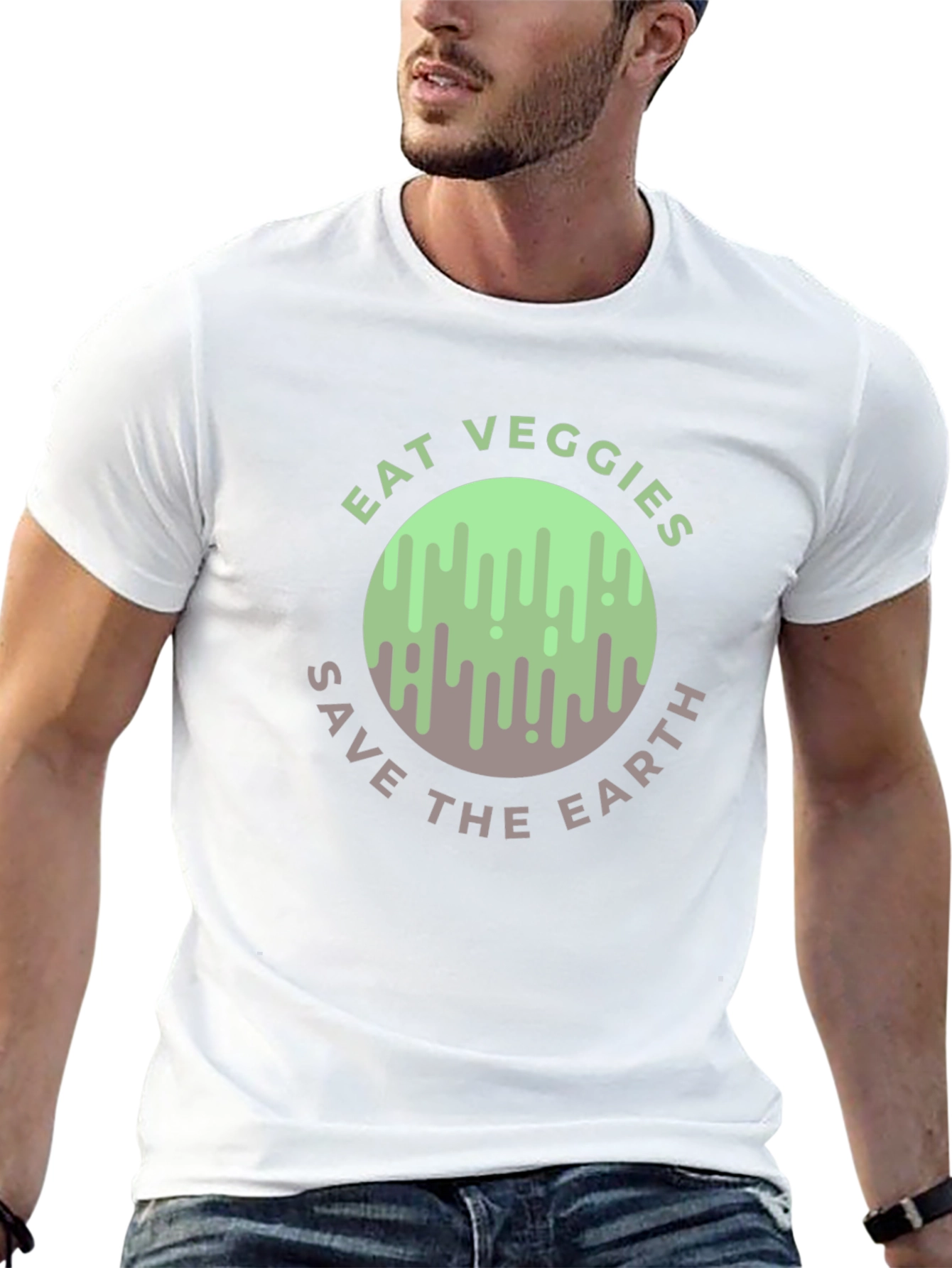 Eat Veggies Save the Earth Graphic Tee