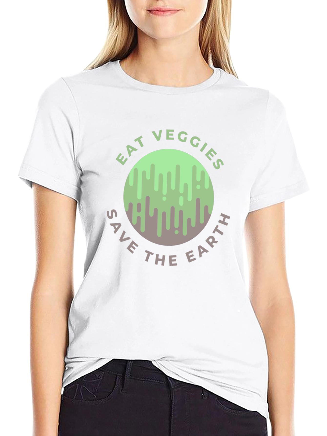 Eat Veggies Save the Earth Graphic Tee