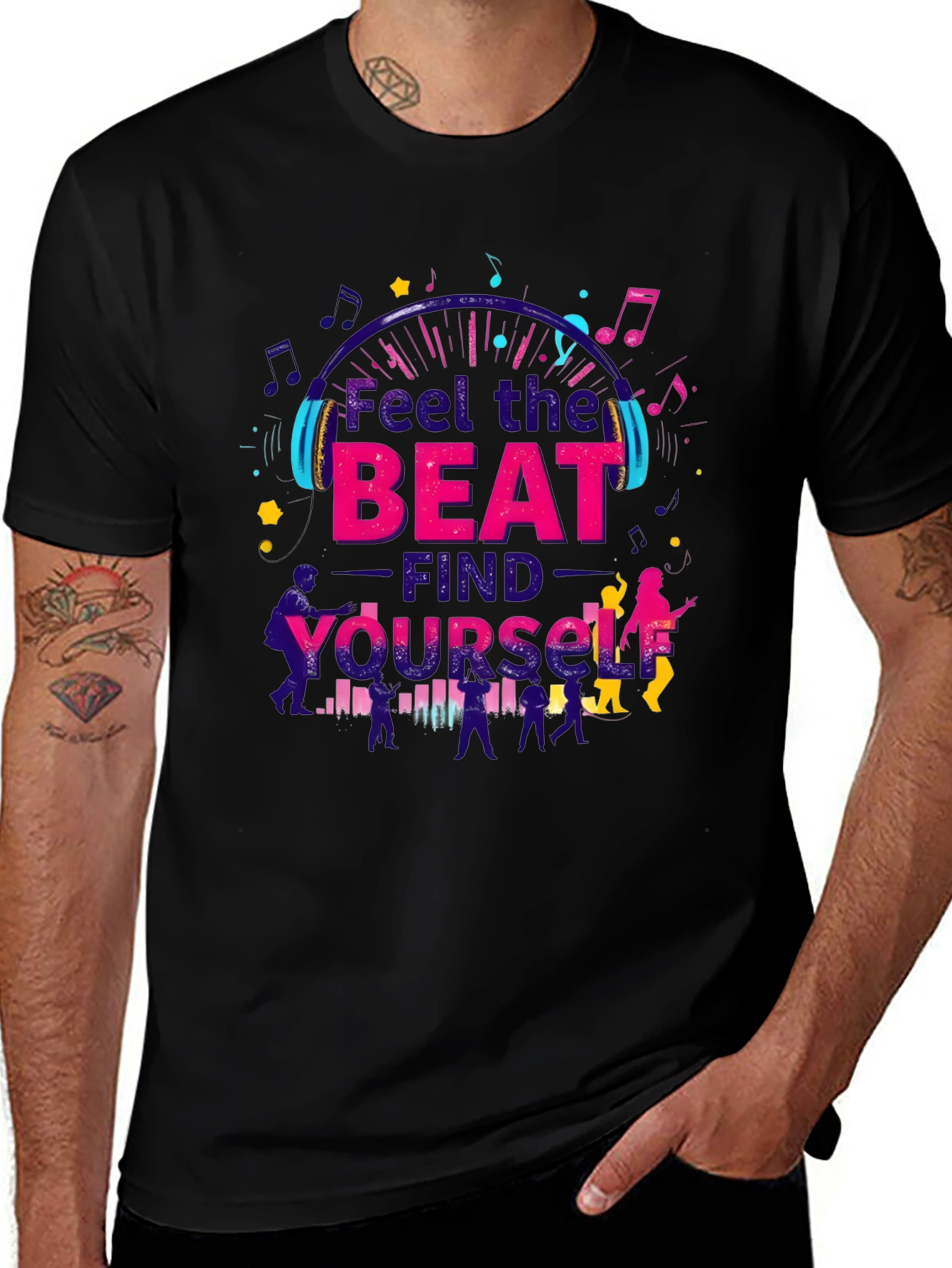 Feel the Beat T-Shirt - Music Lover Tee