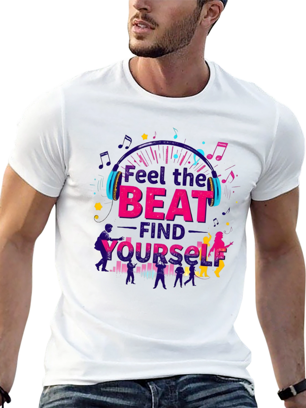 Feel the Beat T-Shirt - Music Lover Tee