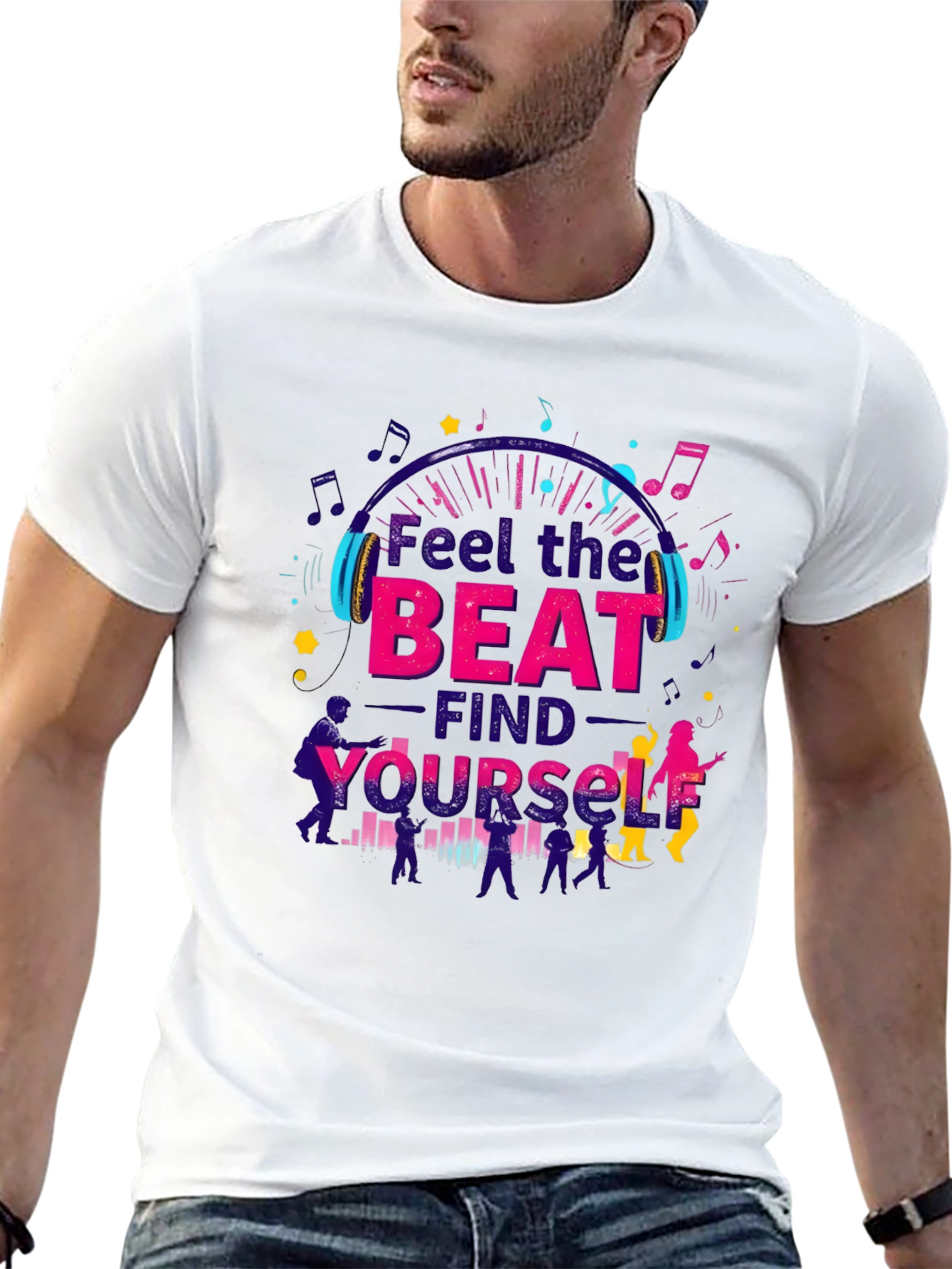Feel the Beat T-Shirt - Music Lover Tee