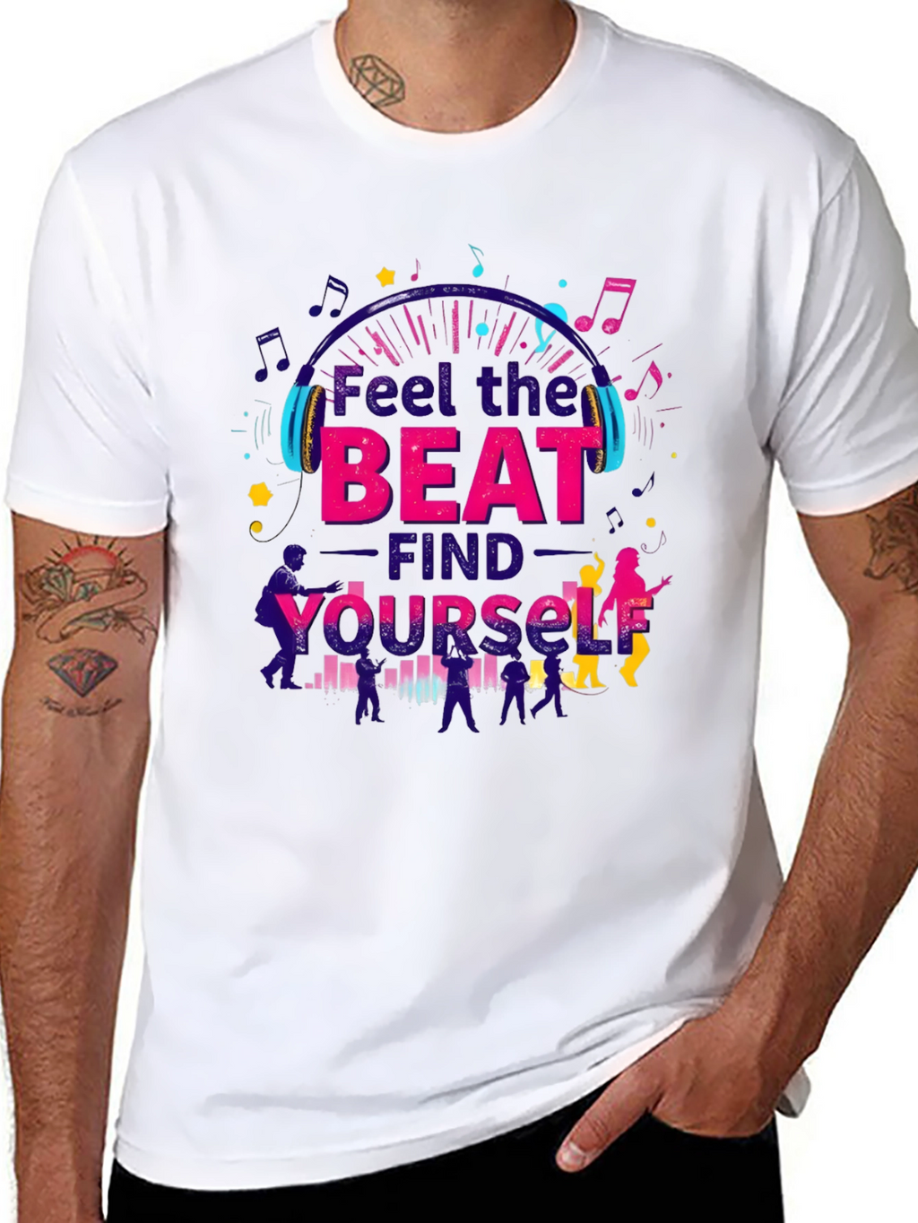 Feel the Beat T-Shirt - Music Lover Tee