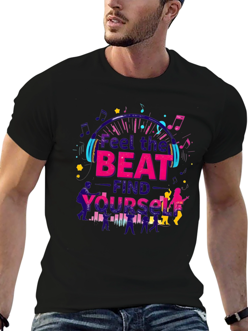 Feel the Beat T-Shirt - Music Lover Tee