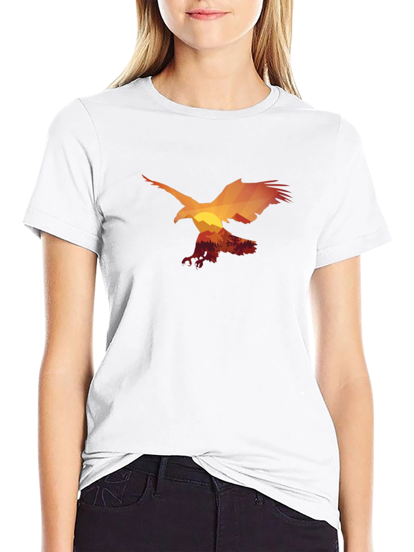 Eagle Silhouette Graphic T-Shirt
