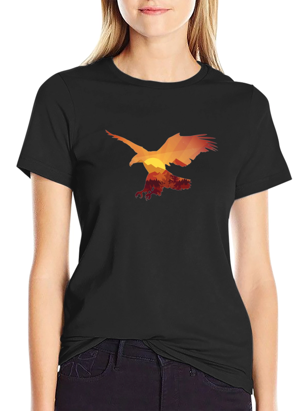 Eagle Silhouette Graphic T-Shirt