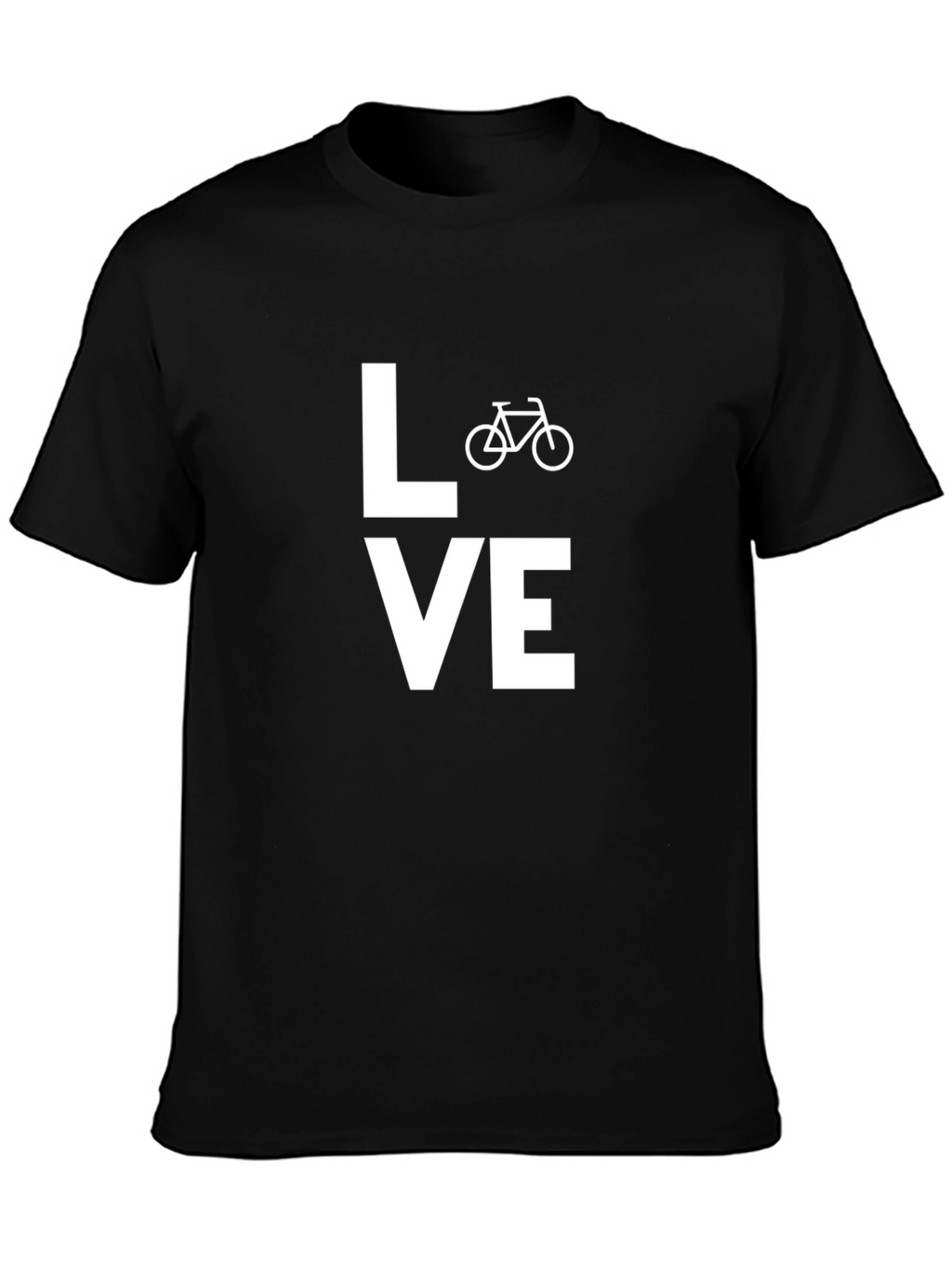 Love Biking Tee - Black Casual T-Shirt