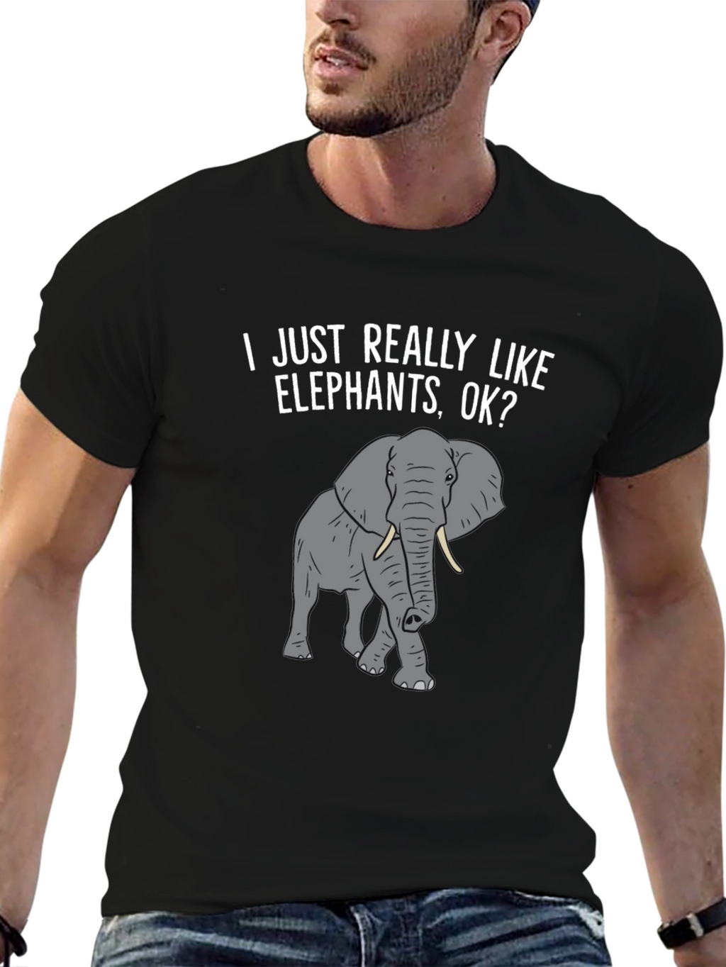 Elephant Lover T-Shirt -  I Just Really Like Elephants