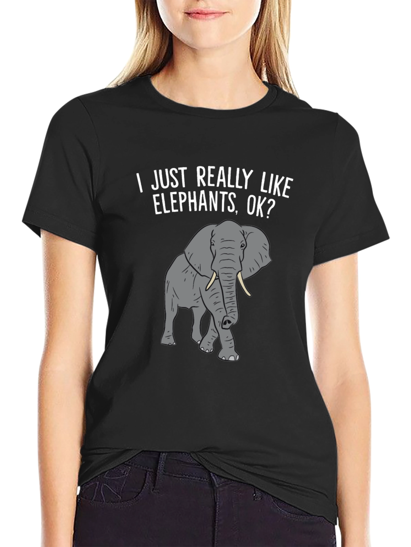 Elephant Lover T-Shirt -  I Just Really Like Elephants