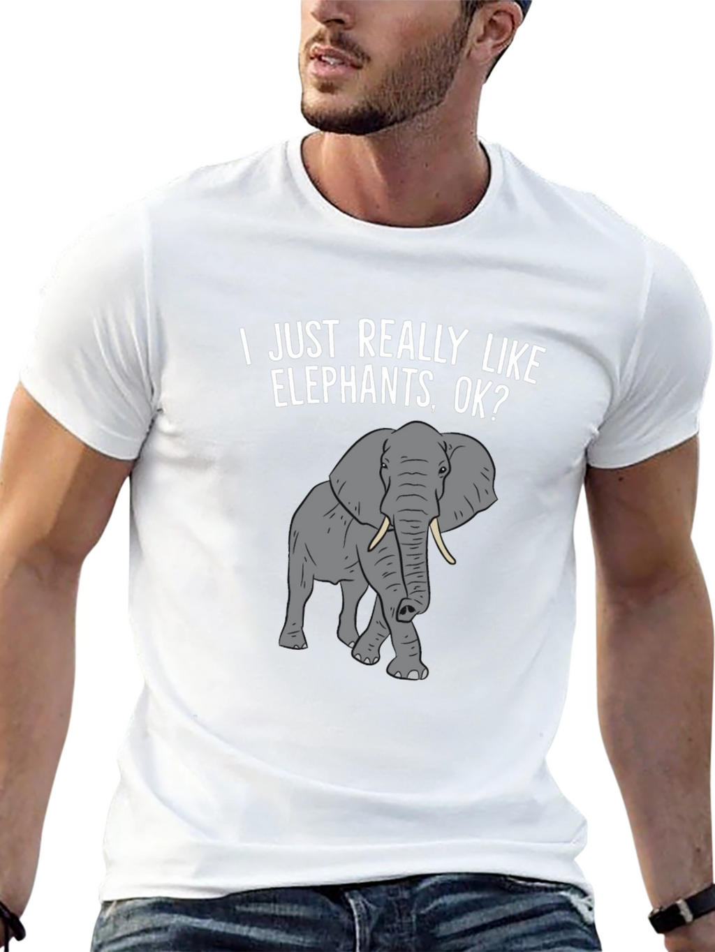 Elephant Lover T-Shirt -  I Just Really Like Elephants