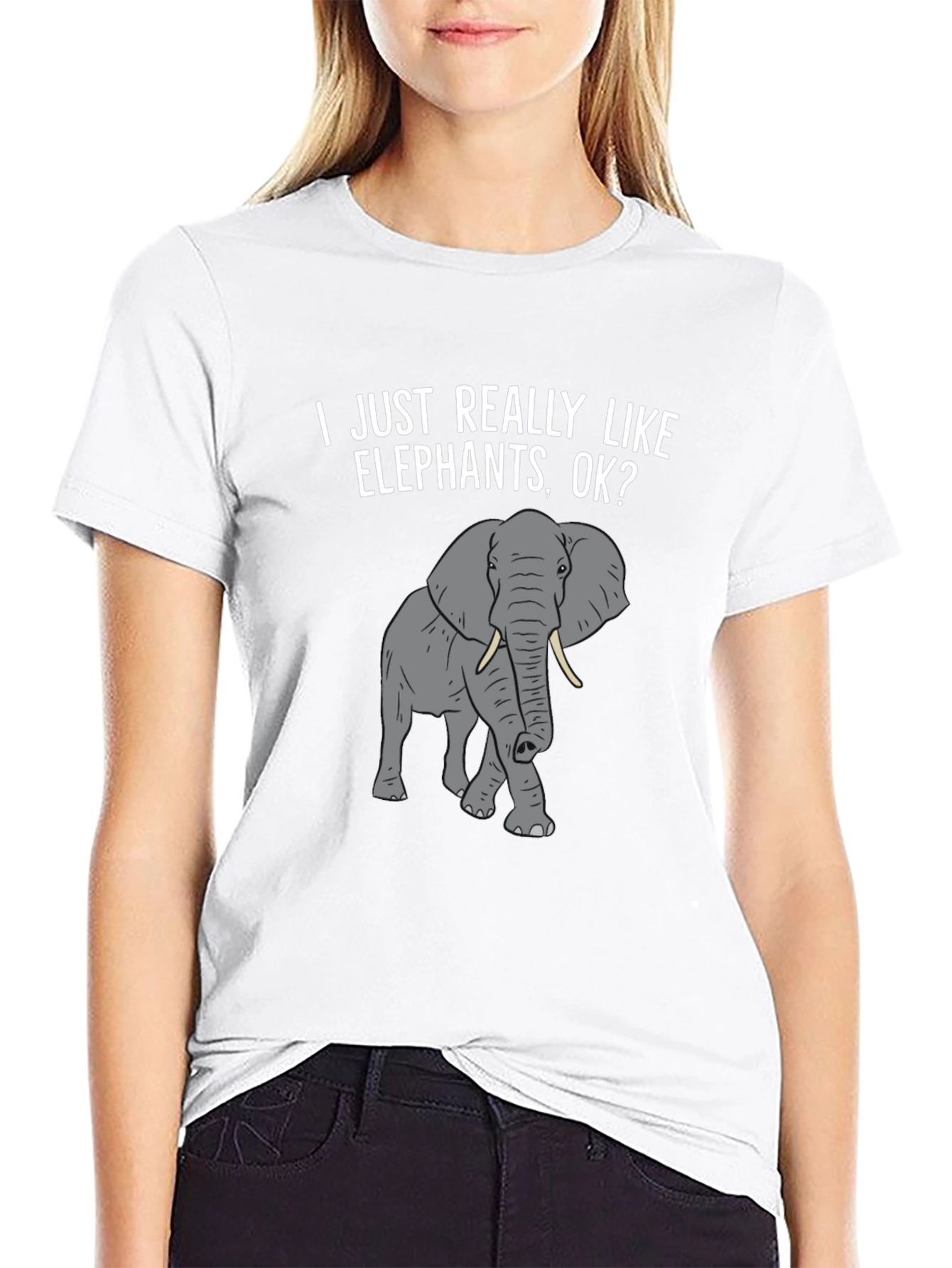 Elephant Lover T-Shirt -  I Just Really Like Elephants
