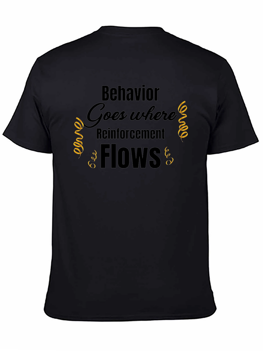 Reinforcement Flows Black Graphic Tee
