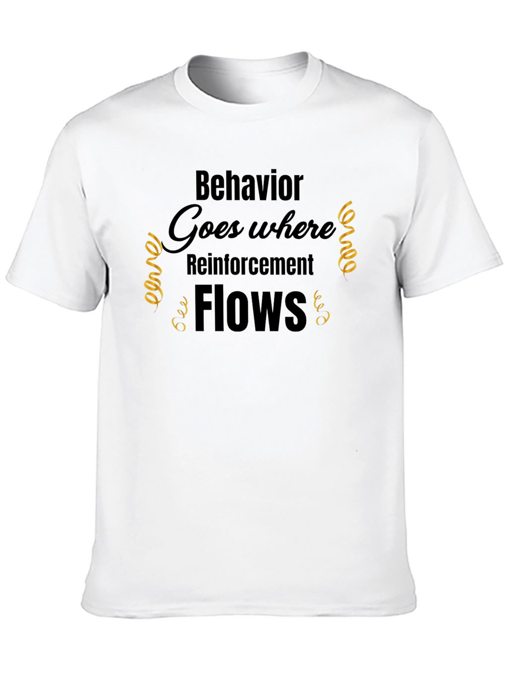 Reinforcement Flows Black Graphic Tee