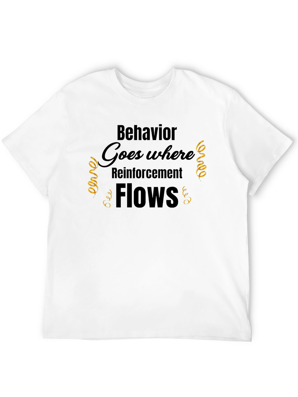 Reinforcement Flows Black Graphic Tee