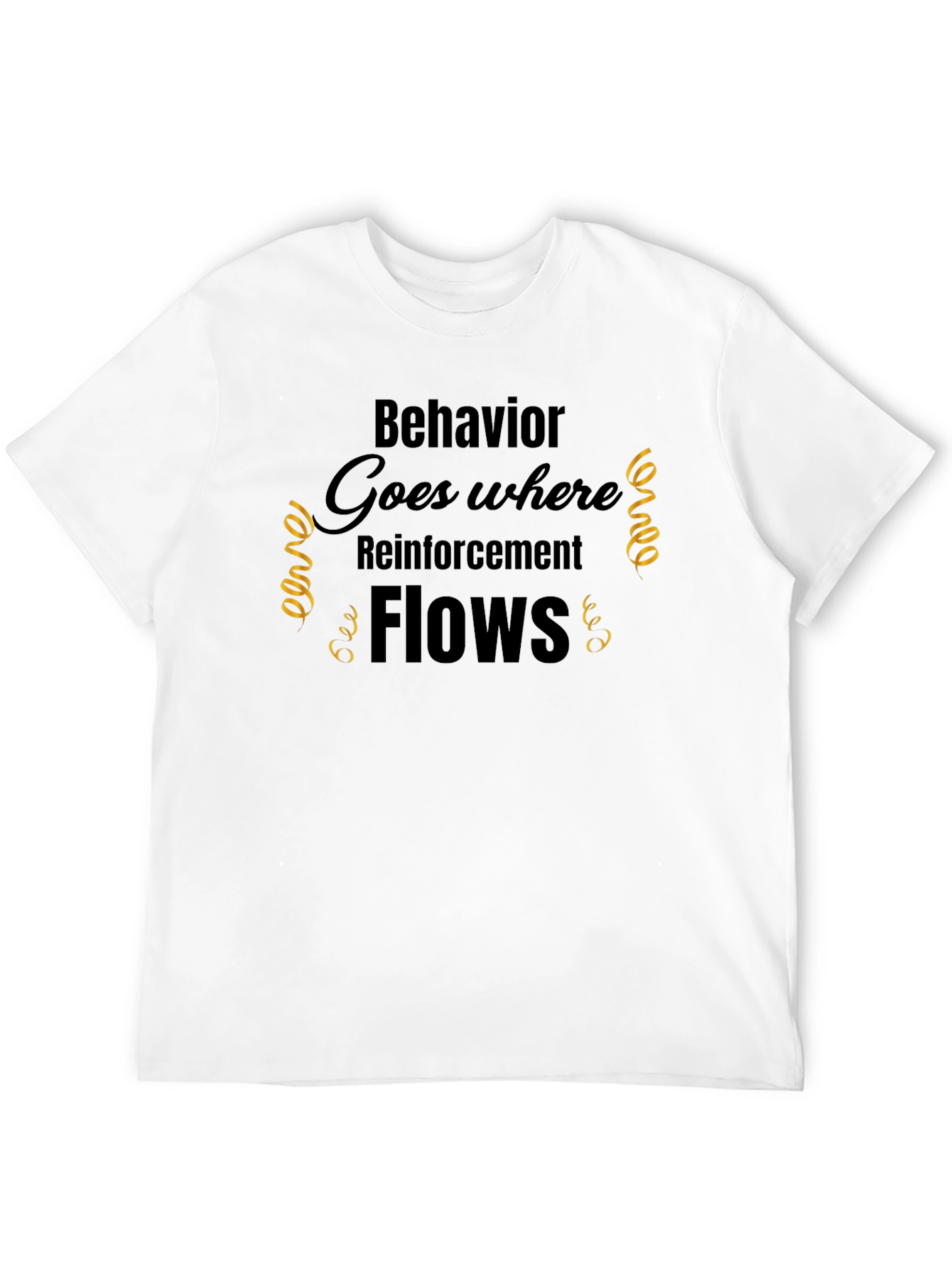 Reinforcement Flows Black Graphic Tee