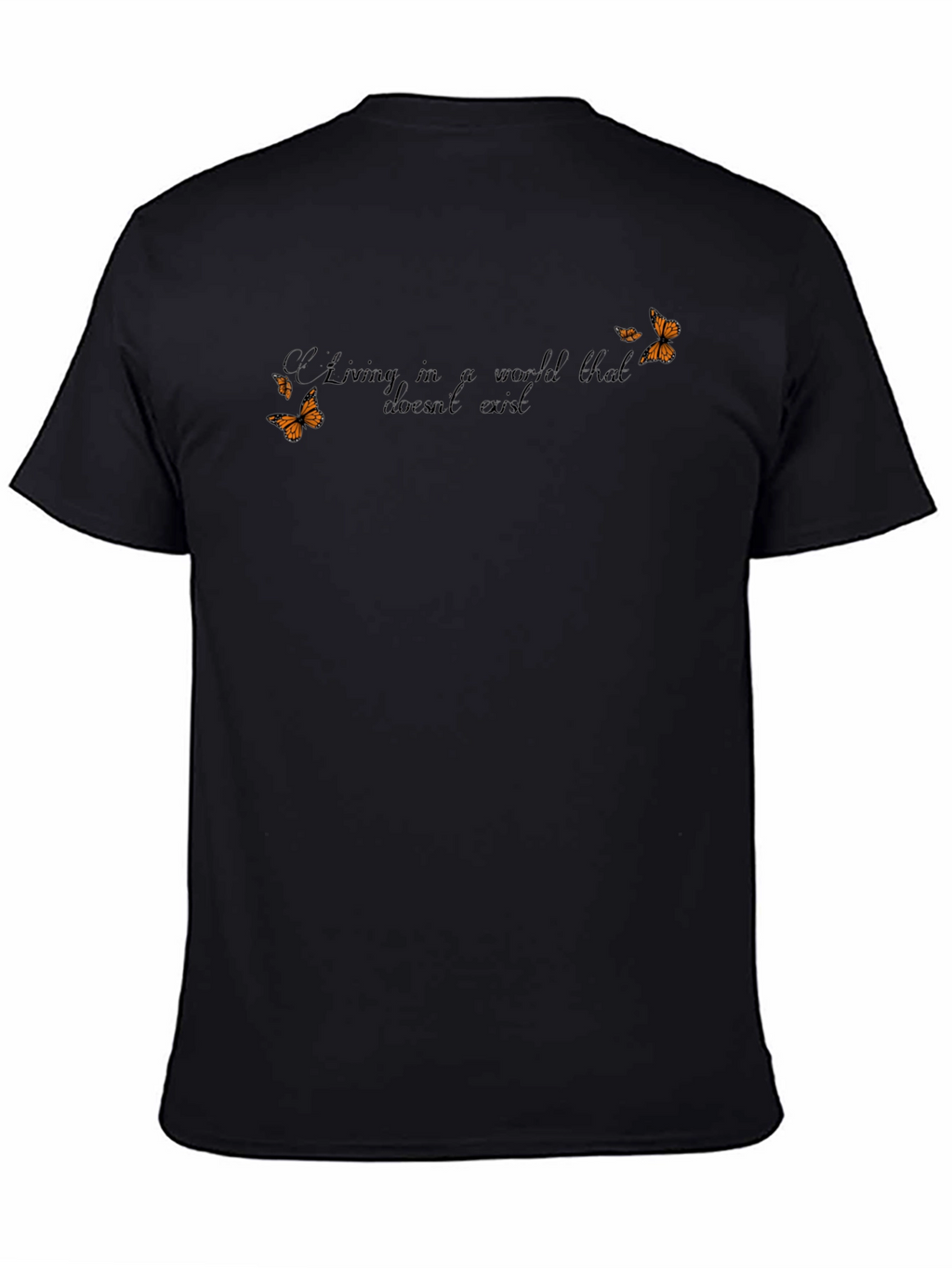 Butterfly Graphic T-Shirt - Living in a World