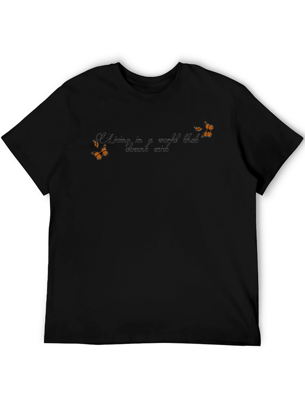 Butterfly Graphic T-Shirt - Living in a World