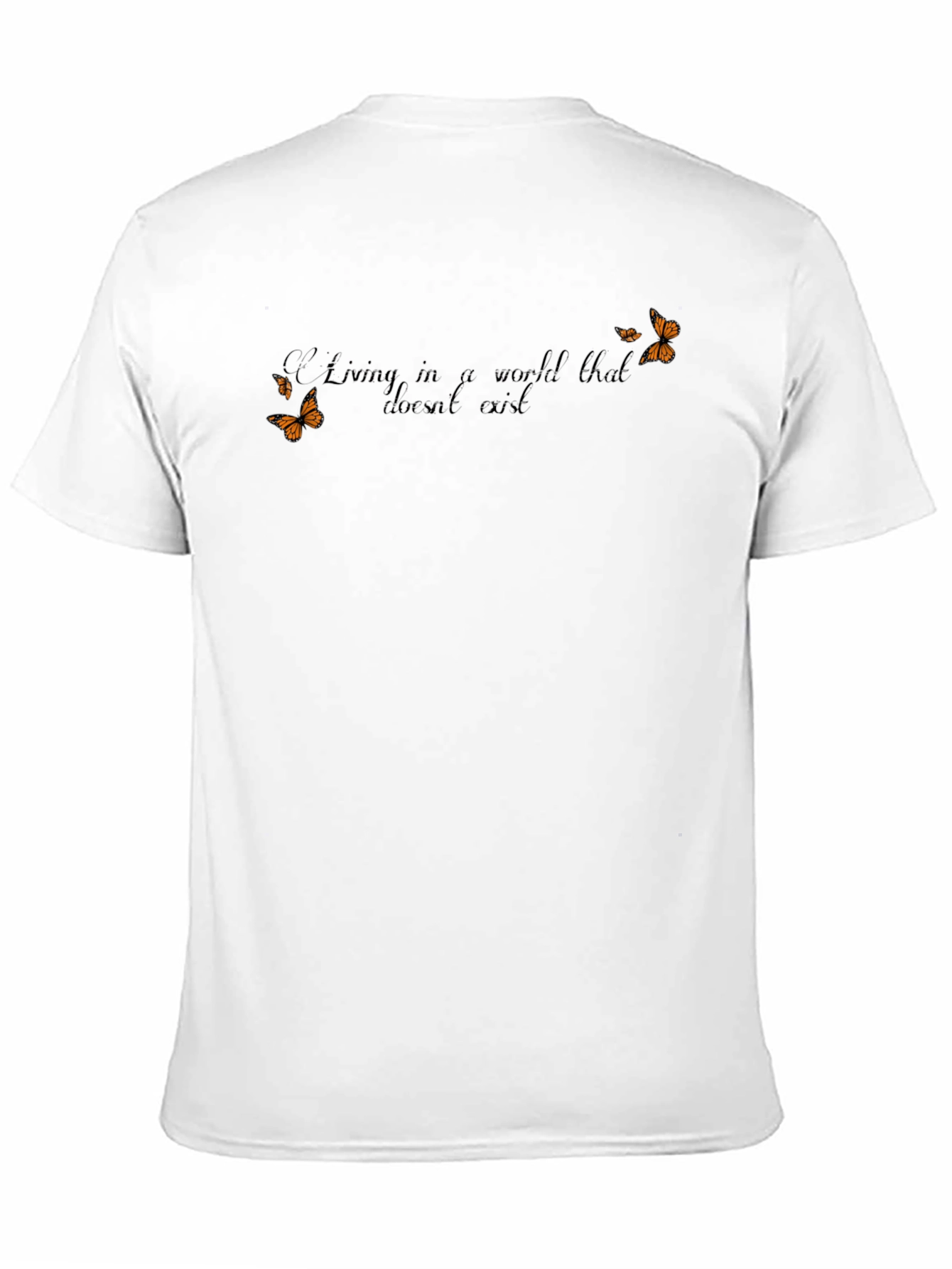Butterfly Graphic T-Shirt - Living in a World