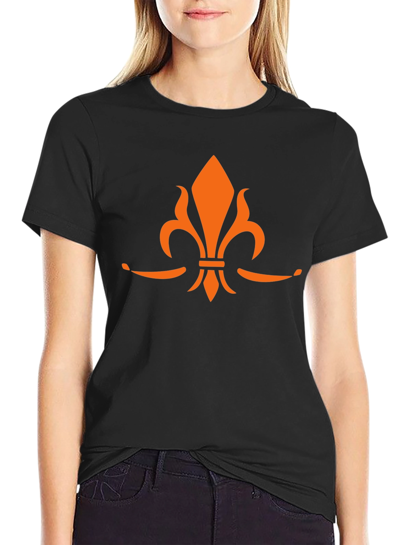 Fleur-de-lis Graphic Black T-Shirt