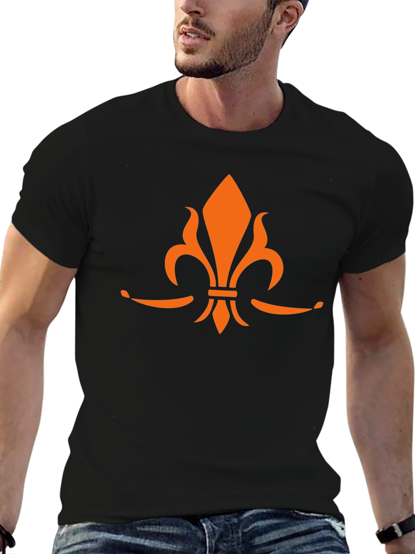 Fleur-de-lis Graphic Black T-Shirt