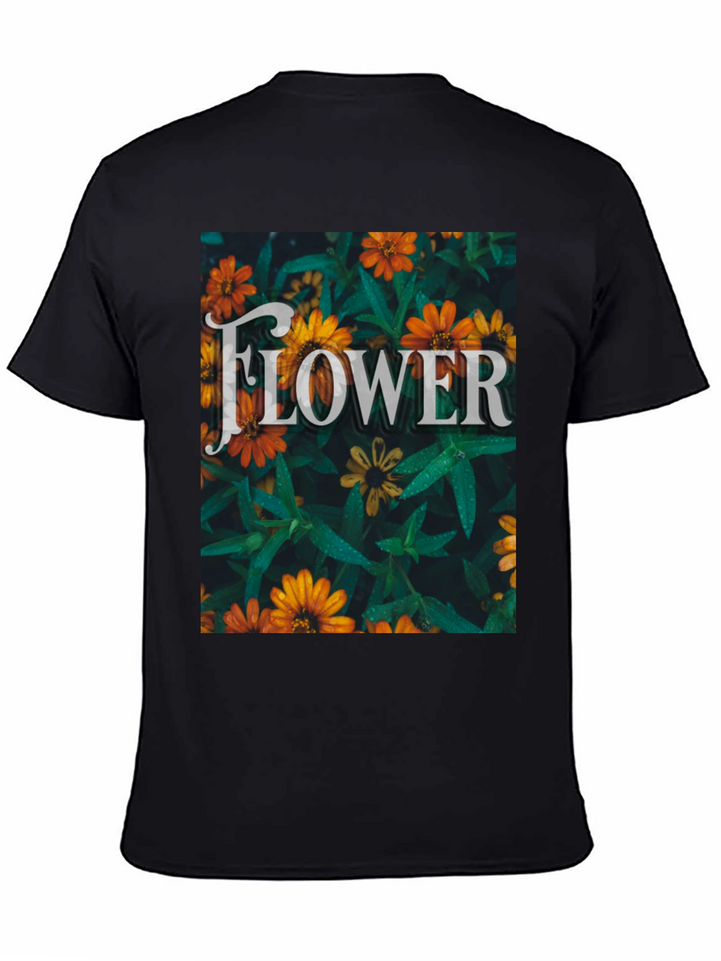 Floral Design Graphic Print T-Shirt