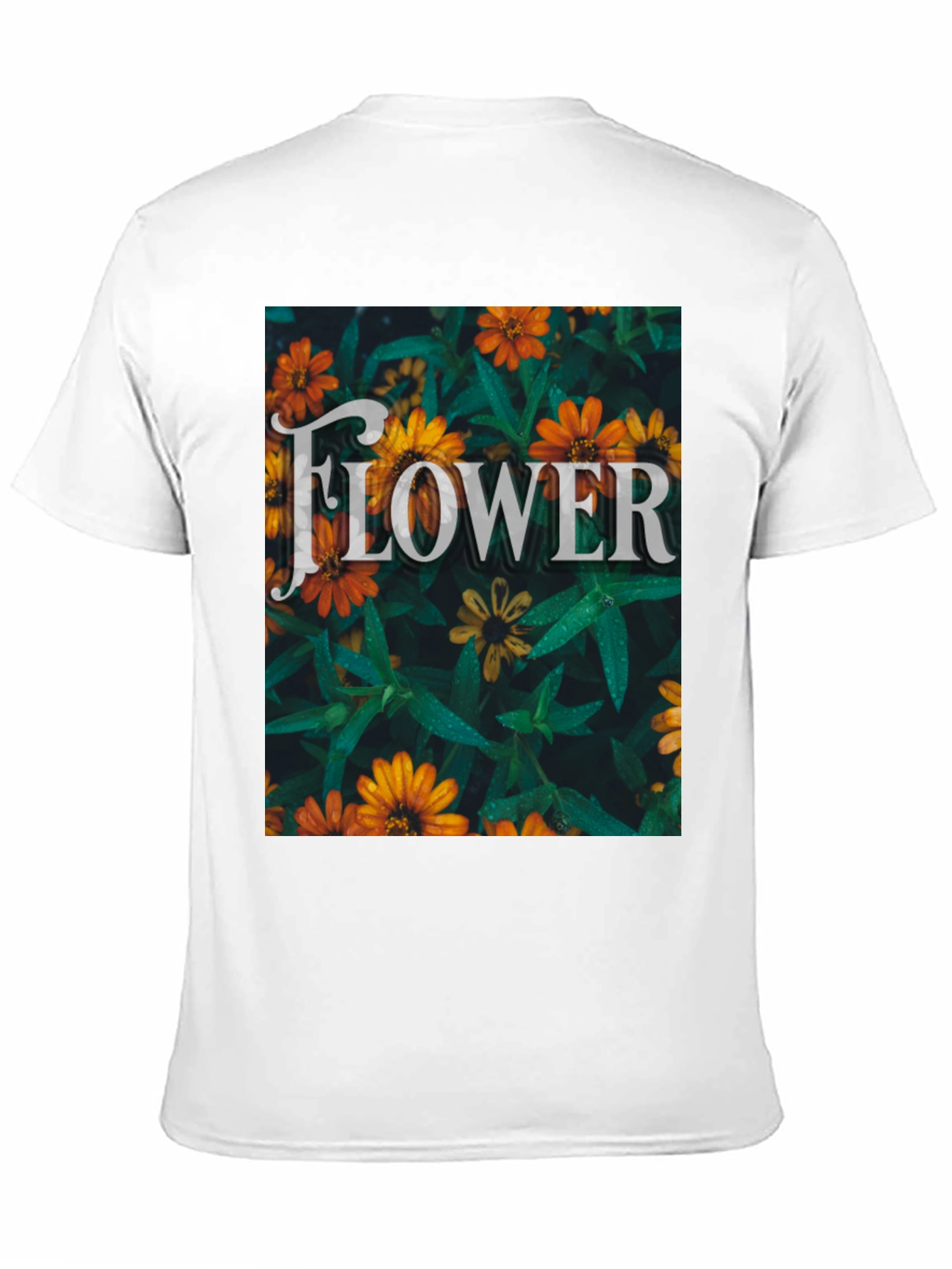 Floral Design Graphic Print T-Shirt