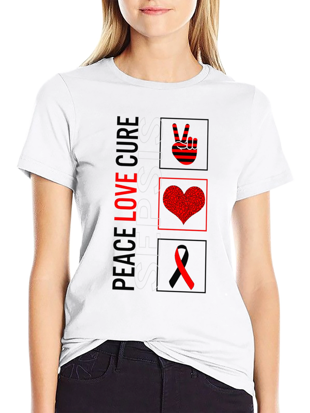 Peace Love Cure Sepsis T-Shirt