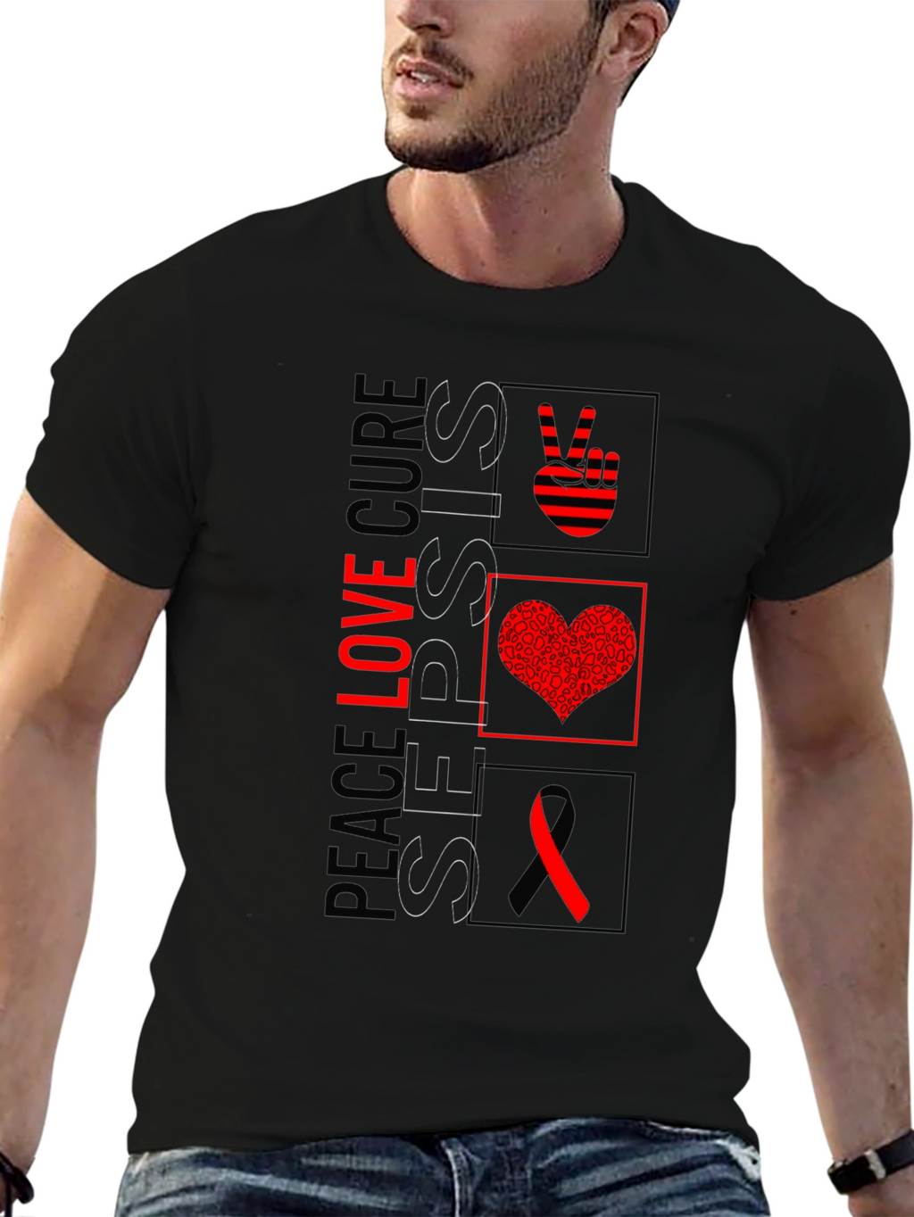 Peace Love Cure Sepsis T-Shirt